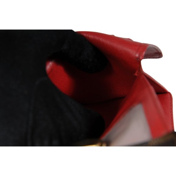 Louis Vuitton Womens Portefeuille Trifold Long Wallet LV Damier Ebene Brown Tan - Picture 10 of 11